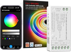PAUTIX WiFi SPI+DMX SPIW5 Tuya SPI LED Controller Compatible with Alexa/Google Home,for Single Color/CCT/RGB/RGBW/RGBCCT SPI LED Strip Lights,Work with WS2811 SK6813 IC Addressable LED Strip