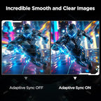 KOORUI 24 Inch Gaming Monitor 144Hz Full HD 1920 x 1080p IPS Ultra-Slim Display with HDMI VGA, Adaptive Sync, 99% SRGB, VESA 100x100mm, Eye Care, Tilt, Black, E2411K
