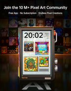 Divoom TimesFrame – 10.1" WiFi 6 Digital Picture Frame & Smart Desk Display, No Subscription | 64GB | Send Photos, Videos & AI Styles + Live Widgets (Weather, Calendar, etc)–Perfect Personalized Gift