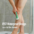 BAREWIZE Bikini Trimmer for Women, Electric Shaver for Women | LED Light, IPX7 Waterproof, USB-C Rechargeable, Ceramic Blade | Electric Razors for Women, Pubic Hair Trimmer Women (Jade Glow)