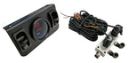 in Cab Dual Air Gauge Control Kit with Digital Paddle Switch for Air Pressure Sensor Control of Air Suspension Kit (Red)