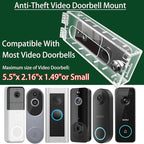 groword Anti-Theft Video Doorbell Mount Compatible with Most Video Doorbell, Acrylic,Highly Transparent Doorbell Lock Box Kit for Houses, Apartments, Businesses,Fit Doorbell 5.5"x 2.16"x 1.49"or Small