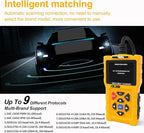 T600 OBD2 Scanner Diagnostic Tool & Code Reader for Cars and Trucks – Check Engine Code Reader with Reset, Read & Clear Fault Codes for Vehicle 1996+, Live Data, 50,000+ DTCs, Cloud Print, I/M Status