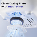 Bottle Sterilizer and Dryer, 99.999% Deep Sterilization, 6-min Rapid Disinfection, Up to 12 Bottles, HEPA Filter, All-in-One for Baby Bottles, Breast Pump Parts & Newborn Essentials