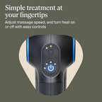 TheraGun Therabody Prime Plus Heated, Powerful Massage Gun for Enhanced Warm-Up & Workout Recovery - Quiet Deep Tissue Massager for Body and Back Pain Relief - Leg & Back Massager with Heat