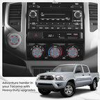 4 Pack - 2nd Gen Tacoma Accessories AC Knob Upgrade - 2005,2006,2007,2008,2009,2010,2011,2012,2013,2014,2015 Tacoma Climate Control Dial Mods Set - for Toyota Interior Replacement Kit