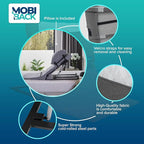 Electric Lifting Backrest for Bed by Mobi-Back, Medical Back Pillow with Electric Pump System, Used by Pregnant Women, Elderly for Sit-Up in Bed - Gen 2.