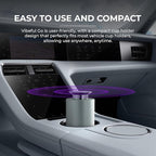 Go Waterless Fragrance Oil Diffuser, Portable Cold Air Scent Machine for Home Office & Car, Cordless Rechargeable Aviation Aluminum Aromatherapy Diffuser with 3 Intensity Levels (Silver)
