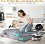 Pressurized Steam Cleaner, 3-Level Adjustable Handheld Steamer Cleaning for Home, 15s Fast Heat-Up & 47.3oz Tank, 2500W Multi-Surface Portable Steamer for Floor/Grout/Car/Kitchen & Bathroom