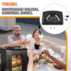 Mgoodoo 9907100001 Digital Control Panel Replacement Parts Compatible with Masterbuilt Top Controller Electric Smoker 20070311/20070411/ 20072614/20071011/ 20072514/20072618/ 21072618/20072218