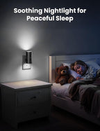 Sujeet LED Night Lights Plug into Wall, Bright Night Light, Dusk to Dawn Sensor, White Night Light, 0-100LM Adjustable Brightness, Dimmable Nightlights for Hallway, Bathroom Bedroom Kitchen, 2 Pack