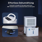 Yaufey 2025 Most Efficient Energy Star Dehumidifier for 2,000 Sq. Ft. Home, Basement and Large Room - Powerful, Quiet with Humidity Control, Timer, Drain Hose and Water Tank