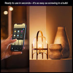 Philips Hue Smart LED A19 Bulb 1-Pack, White & Color Ambiance, E26 Base, 7.2W, Full Spectrum Light 1000K-20000K, 810 Lumens, Dimmable, Works with Alexa, Google, & Apple Home