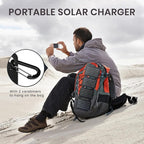 10W Mini Solar Panel, USB Solar Charger Foldable Portable IP67 Waterproof Solar Powered Battery Charger for Small Fan, Camera, Water Pump, Bicycle, Power Bank, Camping Lantern