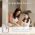 60 Minute Visual Timer for Kids and Adults, Non-Ticking 5.5 Inch Large Visual Countdown Timers for Classroom Desk, Kitchen Timer for Meeting, Working, Home and Cooking (White)