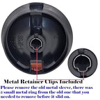 Tacoma HVAC Heater Control Knob Compatible with 2005-2011 Toyota Tacoma Dials Blower Temperature Air Flow Control Switch Knob 65551820A 758695