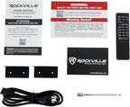 Rockville Home Matrix 4 600W Multi Room Receiver/Amplifier, 8-Channel (4 Zones), Bluetooth, USB, Optical, Coaxial, RCA, Mic Inputs
