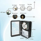 T104 Electromechanical Timer Switch Versatile Scheduling Manual Override,1-12 Cycles Per Day - Manual Override,Mechanism Only