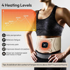 RoundT2 Ab Stimulator Muscle Toner - Heating & Massage Functions, Fat Burning & Abdominal Toning Device, Unisex Portable Home Fitness Equipment