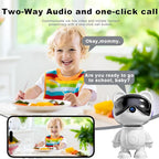 Dzcctvipc-Cute Bear-2K Wireless-Smart Robot-Home Security - Camera,Nanny & Pet Motion Monitor,Baby Cry Detection Alarm,Privacy Mode,5G Dual-Band,PanTilt,Full HD Night Vision,24/7 Recording,2-Way Audio