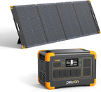 pecron 1800W Solar Generator with 200W Solar Panel, 1024Wh Portable Power Station LiFePO4 Battery Backup, 100W USB-C Output Solar Generator, Fast Charging for Home Use, Camping, RV, Emergencies