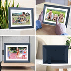 10.1" Digital Picture Frame Smart-Digital-Photo-Frame - 1920 * 1200 IPS FHD Touch Screen Digital Frame, Auto Rotate, 16GB Memory, Load Photos Videos from Phone via App or Email, for Mom