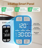 Evenchic Towel Warmer, 20L Hot Towel Warmers for Bathroom with 24H Timer, Temperature Adjustable, LED Display, Auto Shut Off, Even Heated for Oversized Towels, Bathrobes, Blankets