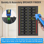 INSTRODOTS Circuit Breaker Finder, Digital Breaker Finder with GFCI Outlet Tester, AC 90-135V Electrical Circuit Tracer with Buzzer Alarm & Color LCD Display, Includes Batteries & Carrying Case