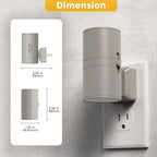 L LOHAS LED Night Light Plug in, 2 Pack, Night Lights Plug into Wall, Light Sensor, Cement Gray Housing, Soft White Nightlight, 3000K 100LM Dimmable Nightlights for Hallway Bedroom Stairway