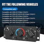 A/C Heater Climate Control Module Compatible with 2008-2018 Mack CHU612 CHU613 CHU614 1999-2018 CXU612 CXU613 CXU614 AC Temperature Control Switch Panel Replace#25110700 20992943 70826280