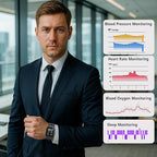 Blood Pressure Monitor Watch with FDA 510(k) Clearance,Blood Pressure Watch with Heart Rate,Blood Oxygen (Wellness), Medical Watch for Health Data Monitor，Activity Tracker