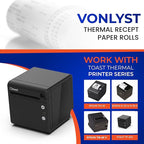 Thermal Printer Paper Roll for Toast TP200 Receipt Printer Point of Sale (24 rolls)