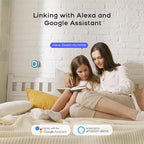 PGST Wifi Home Alarm System,Smart Home Security Systems with Instant Tuya App Alerts,8 PCS Door Alarm Kits Siren Hub with Motion and Door Sensors,Remote,Work with Alexa for Villa,Apartment,Kids Safety
