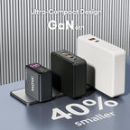 WOTOBEUS GaN Dual 140W USB C PD 3.1 Wall Charger with LED Display - PPS 100W 65W 45W 25W Type-C Laptop Power Adapter and Cable - Fit for MacBook Pro iPhone 17 16 15 iPad Galaxy S25 S24 Pixel - ETL