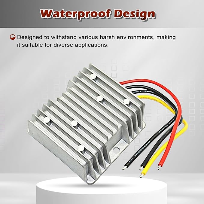 DC Voltage Converter - Regulator Reducer DC 12V Step Up to 24V 40A 960W for Golf Cart Club Car LED Light Waterproof Power Supply Transformer Volt Module