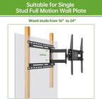 USX MOUNT TV Mount Extension Bracket for Televison Wall Plate, Fitting 16-24 inch Wood Stud and Easy for TV Centering, Max Loading Capacity 154LBS, XAS702