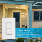 Lutron Caseta Original Smart Light Switch (Lutron Smart Hub Required), for Home, LED, and Fans, 6 Amp, Single-Pole/3-Way, Neutral Required, PD-6ANS-LA-2-Pack, Light Almond, 2 Pack