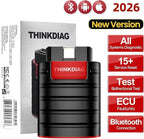 Thinkdiag OBD2 Scanner Bluetooth Full System Bidirectional Diagnostic Scan Tool OE Level Code Reader with ECU Function 15+ Reset Service FCA AutoAuth All Software 1 Year Update Fits for iOS & Android