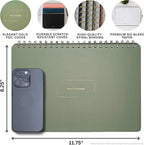 Undated Daily Planner | 8.25” x 11.75” Work To-Do Notebook | ADHD Academic Organizer | Multi-Layout | Men and Women Planner | College Supplies | Black | Landscape Layout