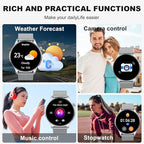 Smart Watch for Men Women Fitness: Make Answer Call Running Digital Mens Watches Waterproof Smartwatch Android Phone iPhone Samsung Compatible Step Pedometer Tracker Heart Rate Sleep SpO2 Monitor
