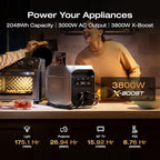 EF ECOFLOW Portable Power Station DELTA 3 MAX Plus with 220W Solar Panel, 3000W Max Output, Fast 0–80% Recharge in 64mins, Reliable Home Backup & RV Camping