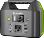 EnginStar Portable Power Station, 150W 155Wh Power Bank with 110V AC Outlet, 6 Outputs External Battery Pack Portable Backup Battery Laptop Charger with LED Light for Home Camping