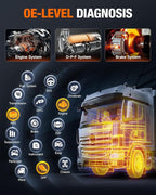 ANCEL HD3400 Pro Heavy Duty Truck Scanner | DPF Regeneration, Lifetime Free Update, Compatible with Commercial Vehicles with Cummins, Paccar, Caterpillar, Detroit, Volvo, Mack, International Engines