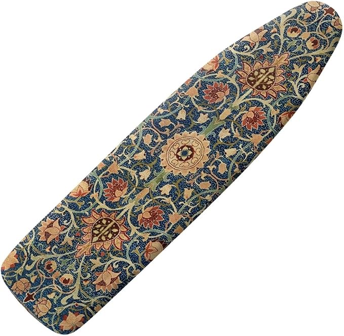 ZCFYGDX Vintage Flower Print 18 x 58 Ironing Board Covers Nylon Buckle Straps Fasteners & Elastic Edge Stain Resistant Breathable,Suitable for Multi-Size Iron Board Relaxing Ironing Experience