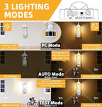 Lamomo 2 Pack Motion Sensor Outdoor Lights, Upgrade Dusk to Dawn White Outdoor Light Fixtures Wall Mounted, 100% Anti-Rust Aluminum Waterproof Porch Lights for Patio Front Door Garage