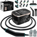 Steam Cleaner,15s Heat-Up 42.27oz Tank,2500w Handheld Steam Cleaner for Home with 15 pcs Accessories,Portable Steamer for Cleaning,kitchens,Grease,bathrooms,Grout,Tile,Bed Bugs,Floor,Couch and Car