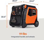 Generac 5,200-Watt Dual-Fuel Portable Inverter Generator - Gas and Propane Compatible - Quiet Operation - Clean, Stable Power - CA Compliant - Great for Home Backup, Camping, and RV Use