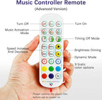 Taoellen Smart WiFi & IR Dual-Control RGB LED Controller - 2.4GHz/Infrared Wireless, 2-Channel 4-PIN Output with Music Sync, Compatible with 5050/3528 LED Strips