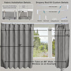 SmartWings Automatic Curtain Opener with Drapery, Motorized Vertical Blinds with Remote, Electric Closet Doors Sliding Panels Compatible with Alexa Google Homekit, 90% Blackout Medium Grey