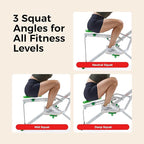 Sunny Health & Fitness Smart Row-N-Ride Glute & Leg Trainer, Foldable Squat Assist Rower with Exclusive SunnyFit App Connection